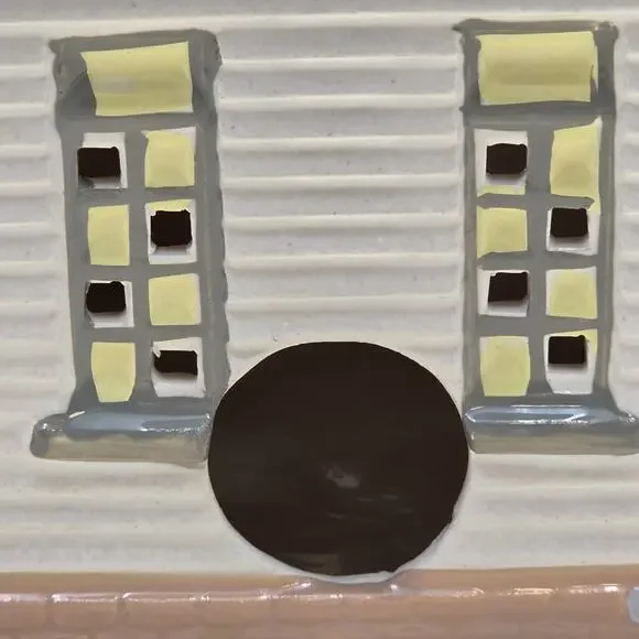 Department 56 Original Snow Village Jefferson School + Light Cord 5082-2 Retired - Picture 14 of 16